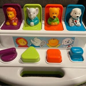 Animal Pop-Up Toy with Colorful Buttons